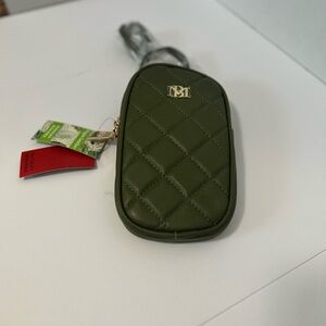 Badgley Mischka Quilted Crossbody Phone‎ Bag - Olive Green, NWT